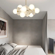 Load image into Gallery viewer, INSPIRA LIFESTYLES - Pop-Art Monochrome Chandelier - CHANDELIER, GLASS GLOBE CHANDELIER, GLOBE CHANDELIER, GLOBE LIGHT, LIGHT, LIGHT FIXTURE, LIGHTING, MODERN CHANDELIER, MODERN CHANDLIER, MODERN PENDANT, PENDANT, POP ART, SPUTNIK CHANDELIER