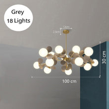 Load image into Gallery viewer, INSPIRA LIFESTYLES - Pop-Art Monochrome Chandelier - CHANDELIER, GLASS GLOBE CHANDELIER, GLOBE CHANDELIER, GLOBE LIGHT, LIGHT, LIGHT FIXTURE, LIGHTING, MODERN CHANDELIER, MODERN CHANDLIER, MODERN PENDANT, PENDANT, POP ART, SPUTNIK CHANDELIER