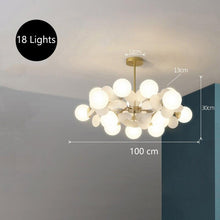 Load image into Gallery viewer, INSPIRA LIFESTYLES - Pop-Art Monochrome Chandelier - CHANDELIER, GLASS GLOBE CHANDELIER, GLOBE CHANDELIER, GLOBE LIGHT, LIGHT, LIGHT FIXTURE, LIGHTING, MODERN CHANDELIER, MODERN CHANDLIER, MODERN PENDANT, PENDANT, POP ART, SPUTNIK CHANDELIER