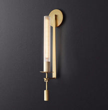 Load image into Gallery viewer, INSPIRA LIFESTYLES - Ribbed Glass Wall Sconce - ACCENT LIGHT, BATHROOM LIGHT, BEDROOM LIGHT, BEDSIDE LAMP, BESIDE LIGHT, LIGHT, LIGHT FIXTURE, LIGHTING, LIGHTS, WALL ART, WALL LAMP, WALL LIGHT, WALL SCONCE