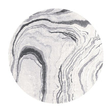 Load image into Gallery viewer, INSPIRA LIFESTYLES - White Marble Round Area Rug - ABSTRACT RUG, ACCENT RUG, ACRYLIC RUG, AREA RUG, BEDROOM CARPET, CARPET, DINING ROOM CARPET, FLOOR COVERING, FLOOR MAT, HOTEL CARPET, LIVING ROOM CARPET, MARBLE, MODERN RUG, PILE CARPET, RECTANGLE AREA RUG, RUG, RUGS, WOVEN RUG