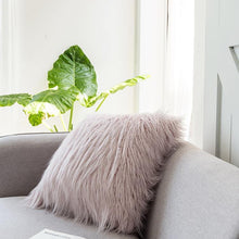 Load image into Gallery viewer, INSPIRA LIFESTYLES - Shaggy Faux Fur Pillow - ACCENT PILLOW, ACCESSORIES, BED PILLOW, CHAIR PILLOW, CUSHION, DECORATIVE PILLOW, FAUX FUR, HOME ACCESSORIES, PILLOW, SOFA PILLOW, SOFTGOODS, THROW PILLOW