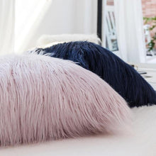 Load image into Gallery viewer, INSPIRA LIFESTYLES - Shaggy Faux Fur Pillow - ACCENT PILLOW, ACCESSORIES, BED PILLOW, CHAIR PILLOW, CUSHION, DECORATIVE PILLOW, FAUX FUR, HOME ACCESSORIES, PILLOW, SOFA PILLOW, SOFTGOODS, THROW PILLOW