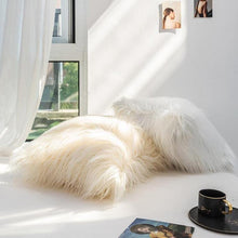Load image into Gallery viewer, INSPIRA LIFESTYLES - Shaggy Faux Fur Pillow - ACCENT PILLOW, ACCESSORIES, BED PILLOW, CHAIR PILLOW, CUSHION, DECORATIVE PILLOW, FAUX FUR, HOME ACCESSORIES, PILLOW, SOFA PILLOW, SOFTGOODS, THROW PILLOW