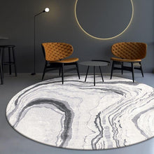 Load image into Gallery viewer, INSPIRA LIFESTYLES - White Marble Round Area Rug - ABSTRACT RUG, ACCENT RUG, ACRYLIC RUG, AREA RUG, BEDROOM CARPET, CARPET, DINING ROOM CARPET, FLOOR COVERING, FLOOR MAT, HOTEL CARPET, LIVING ROOM CARPET, MARBLE, MODERN RUG, PILE CARPET, RECTANGLE AREA RUG, RUG, RUGS, WOVEN RUG