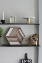 Load image into Gallery viewer, INSPIRA LIFESTYLES - Geometric Wooden Tray - DECOR, DISH, GEOMETRIC, KITCHEN, PLATE, SERVING PLATE, SERVING TRAY, TABLEWARE, TRAY, WOOD