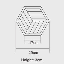Load image into Gallery viewer, INSPIRA LIFESTYLES - Geometric Wooden Tray - DECOR, DISH, GEOMETRIC, KITCHEN, PLATE, SERVING PLATE, SERVING TRAY, TABLEWARE, TRAY, WOOD