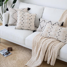 Load image into Gallery viewer, INSPIRA LIFESTYLES - Textured Plush Cotton Linen PIllow - ACCENT PILLOW, ACCESSORIES, COTTON, CUSHION, DECORATIVE PILLOW, HOME DECOR, LINEN, PILLOW, SOFTGOODS, THROW PILLOW