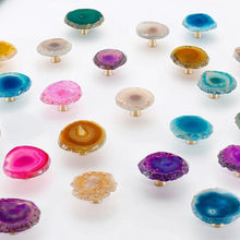 Load image into Gallery viewer, INSPIRA LIFESTYLES - Agate Knob Handles - CABINET HARDWARE, DRAWER PULLS, FURNITURE HANDLES, HARDWARE, KNOBS