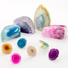 Load image into Gallery viewer, INSPIRA LIFESTYLES - Agate Knob Handles - CABINET HARDWARE, DRAWER PULLS, FURNITURE HANDLES, HARDWARE, KNOBS