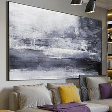 Load image into Gallery viewer, INSPIRA LIFESTYLES - Apollo Abstract Oil Painting - ABSTRACT ART, ART, BLACK AND WHITE PAINTING, CANVAS ART, CONTEMPORARY ART, FRAMED ART, HANGING ART, LARGE PAINTING, LARGE SCALE ART, MODERN ART, OIL PAINTING, PAINTING, UNFRAMED ART, WALL ART