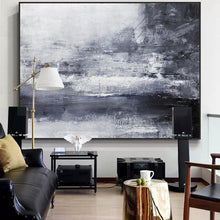 Load image into Gallery viewer, INSPIRA LIFESTYLES - Apollo Abstract Oil Painting - ABSTRACT ART, ART, BLACK AND WHITE PAINTING, CANVAS ART, CONTEMPORARY ART, FRAMED ART, HANGING ART, LARGE PAINTING, LARGE SCALE ART, MODERN ART, OIL PAINTING, PAINTING, UNFRAMED ART, WALL ART