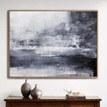 Load image into Gallery viewer, INSPIRA LIFESTYLES - Apollo Abstract Oil Painting - ABSTRACT ART, ART, BLACK AND WHITE PAINTING, CANVAS ART, CONTEMPORARY ART, FRAMED ART, HANGING ART, LARGE PAINTING, LARGE SCALE ART, MODERN ART, OIL PAINTING, PAINTING, UNFRAMED ART, WALL ART