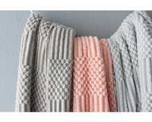 Load image into Gallery viewer, INSPIRA LIFESTYLES - Textured Tassel Knit Throw - ACCENT THROW, BED THROW, BLANKET, DECORATIVE THROW, KNIT THROW, KNITTED BLANKET, SOFTGOODS, THROW, THROW BLANKET, TRAVEL BLANKET, YARN THROW