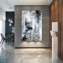 Load image into Gallery viewer, INSPIRA LIFESTYLES - Avanti Series: A.1 Contemporary Oil Painting - ABSTRACT ART, ART, ART SERIES, BLUE GRAY PAINTING, CANVAS ART, CONTEMPORARY ART, COORDINATED ART, FRAMED ART, HANGING ART, LARGE PAINTING, LARGE SCALE ART, MODERN ART, OIL PAINTING, PAINT SERIES, PAINTING, UNFRAMED ART, WALL ART