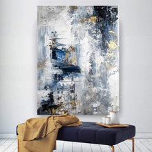 Load image into Gallery viewer, INSPIRA LIFESTYLES - Avanti Series: A.1 Contemporary Oil Painting - ABSTRACT ART, ART, ART SERIES, BLUE GRAY PAINTING, CANVAS ART, CONTEMPORARY ART, COORDINATED ART, FRAMED ART, HANGING ART, LARGE PAINTING, LARGE SCALE ART, MODERN ART, OIL PAINTING, PAINT SERIES, PAINTING, UNFRAMED ART, WALL ART