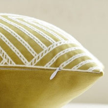 Load image into Gallery viewer, INSPIRA LIFESTYLES - Art Deco Velvet Embroidered Pillow - ACCENT PILLOW, ACCESSORIES, ART DECO, BED PILLOW, CHAIR PILLOW, COTTON, DECORATIVE PILLOW, EMBROIDERED, HOME ACCESSORIES, PILLOW, SOFA PILLOW, SOFTGOODS, VELVET