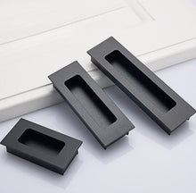 Load image into Gallery viewer, INSPIRA LIFESTYLES - Lui Recessed Box Handles - BOX PULLS, CABINET HARDWARE, DOOR PULLS, DRAWER PULLS, FLUSH DOOR HARDWARE, FLUSH HARDWARE, FURNITURE HANDLES, HARDWARE, RECESSED HARDWARE, SLIDING DOOR HANDLES, SLIDING DOOR HARDWARE