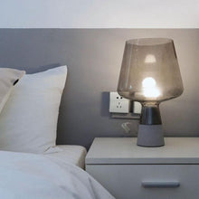 Load image into Gallery viewer, INSPIRA LIFESTYLES - Vision Cement Table Lamp - BEDROOM LIGHT, BEDSIDE LIGHT, GLASS SHADE, LAMP, LIGHT FIXTURE, LIGHTING, LIGHTS, LIVING ROOM LIGHT, SCULPTURAL LIGHT