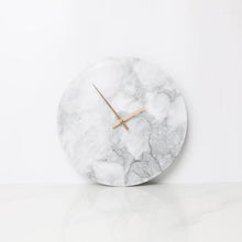 Load image into Gallery viewer, INSPIRA LIFESTYLES - Minimalist Marble Wall Clock - ACCESSORIES, CLOCK, DECOR, DECORATION, HOME ACCESSORIES, HOME DECOR, MARBLE CLOCK, MINIMALIST, MODERN, WALL ART, WALL CLOCK