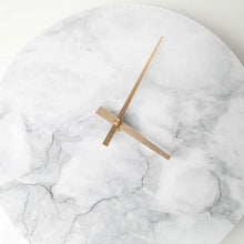 Load image into Gallery viewer, INSPIRA LIFESTYLES - Minimalist Marble Wall Clock - ACCESSORIES, CLOCK, DECOR, DECORATION, HOME ACCESSORIES, HOME DECOR, MARBLE CLOCK, MINIMALIST, MODERN, WALL ART, WALL CLOCK