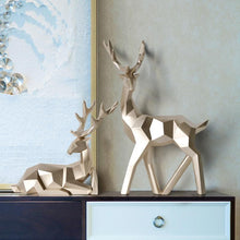 Load image into Gallery viewer, INSPIRA LIFESTYLES - Geometric Deer Sculptures - ABSTRACT, ART, CHRISTMAS, DECOR, DECORATION, DEER, FIGURINES, GEOMETRIC, MINIMALIST, MODERN, REINDEER, RESIN, SCULPTURE, STATUES