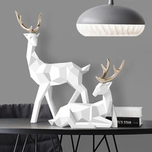 Load image into Gallery viewer, INSPIRA LIFESTYLES - Geometric Deer Sculptures - ABSTRACT, ART, CHRISTMAS, DECOR, DECORATION, DEER, FIGURINES, GEOMETRIC, MINIMALIST, MODERN, REINDEER, RESIN, SCULPTURE, STATUES