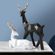Load image into Gallery viewer, INSPIRA LIFESTYLES - Geometric Deer Sculptures - ABSTRACT, ART, CHRISTMAS, DECOR, DECORATION, DEER, FIGURINES, GEOMETRIC, MINIMALIST, MODERN, REINDEER, RESIN, SCULPTURE, STATUES