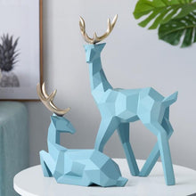 Load image into Gallery viewer, INSPIRA LIFESTYLES - Geometric Deer Sculptures - ABSTRACT, ART, CHRISTMAS, DECOR, DECORATION, DEER, FIGURINES, GEOMETRIC, MINIMALIST, MODERN, REINDEER, RESIN, SCULPTURE, STATUES
