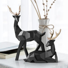Load image into Gallery viewer, INSPIRA LIFESTYLES - Geometric Deer Sculptures - ABSTRACT, ART, CHRISTMAS, DECOR, DECORATION, DEER, FIGURINES, GEOMETRIC, MINIMALIST, MODERN, REINDEER, RESIN, SCULPTURE, STATUES