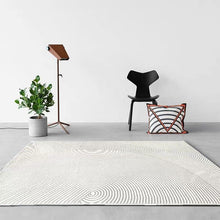 Load image into Gallery viewer, INSPIRA LIFESTYLES - Concentric Rings Large Area Rug - ABSTRACT RUG, ACCENT RUG, AREA RUG, BEDROOM CARPET, BEDROOM RUG, CARPET, DINING ROOM CARPET, DINING ROOM RUG, FLOOR COVERING, FLOOR MAT, GEOMETRIC RUG, LIVING ROOM CARPET, LIVING ROOM RUG, MINIMALIST, MODERN RUG, NORDIC, PILE CARPET, POLYESTER RUG, RUG, RUGS, SCANDINAVIAN, SIMPLE, TUFTED RUG, WOVEN RUG