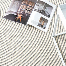 Load image into Gallery viewer, INSPIRA LIFESTYLES - Concentric Rings Large Area Rug - ABSTRACT RUG, ACCENT RUG, AREA RUG, BEDROOM CARPET, BEDROOM RUG, CARPET, DINING ROOM CARPET, DINING ROOM RUG, FLOOR COVERING, FLOOR MAT, GEOMETRIC RUG, LIVING ROOM CARPET, LIVING ROOM RUG, MINIMALIST, MODERN RUG, NORDIC, PILE CARPET, POLYESTER RUG, RUG, RUGS, SCANDINAVIAN, SIMPLE, TUFTED RUG, WOVEN RUG