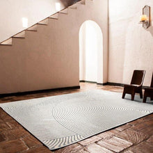 Load image into Gallery viewer, INSPIRA LIFESTYLES - Concentric Rings Large Area Rug - ABSTRACT RUG, ACCENT RUG, AREA RUG, BEDROOM CARPET, BEDROOM RUG, CARPET, DINING ROOM CARPET, DINING ROOM RUG, FLOOR COVERING, FLOOR MAT, GEOMETRIC RUG, LIVING ROOM CARPET, LIVING ROOM RUG, MINIMALIST, MODERN RUG, NORDIC, PILE CARPET, POLYESTER RUG, RUG, RUGS, SCANDINAVIAN, SIMPLE, TUFTED RUG, WOVEN RUG