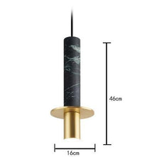 Load image into Gallery viewer, INSPIRA LIFESTYLES - Alistair LED Marble Pendant - BEDROOM LIGHT, BEDSIDE LIGHT, BRASS, DINING LIGHT, HANGING LIGHT, LED, LIGHT, LIGHT FIXTURE, LIGHTING, LIGHTS, LIVING ROOM LIGHT, MARBLE, MINIMAL, MODERN, PENDANT LIGHT, SCULPTURAL LIGHT, STONE