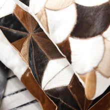 Load image into Gallery viewer, INSPIRA LIFESTYLES - Diamond Star Cowhide Pillow - ACCENT PILLOW, ACCESSORIES, CUSHION, DECORATIVE PILLOW, HOME DECOR, LEATHER, PILLOW, SOFTGOODS, THROW PILLOW