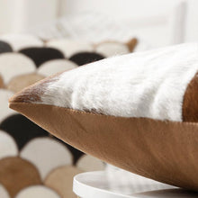 Load image into Gallery viewer, INSPIRA LIFESTYLES - Quadrant Cowhide Pillow - ACCENT PILLOW, ACCESSORIES, CUSHION, DECORATIVE PILLOW, HOME DECOR, LEATHER, PILLOW, SOFTGOODS, THROW PILLOW