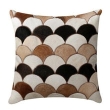 Load image into Gallery viewer, INSPIRA LIFESTYLES - Scales Cowhide Pillow - ACCENT PILLOW, ACCESSORIES, CUSHION, DECORATIVE PILLOW, HOME DECOR, LEATHER, PILLOW, SOFTGOODS, THROW PILLOW