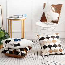 Load image into Gallery viewer, INSPIRA LIFESTYLES - Scales Cowhide Pillow - ACCENT PILLOW, ACCESSORIES, CUSHION, DECORATIVE PILLOW, HOME DECOR, LEATHER, PILLOW, SOFTGOODS, THROW PILLOW