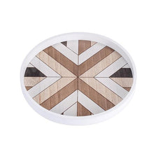 Load image into Gallery viewer, INSPIRA LIFESTYLES - Geometric Wooden Tray - DECOR, DISH, GEOMETRIC, KITCHEN, PLATE, SERVING PLATE, SERVING TRAY, TABLEWARE, TRAY, WOOD