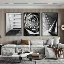 Load image into Gallery viewer, INSPIRA LIFESTYLES - Kolei Photo Series - ABSTRACT ART, ABSTRACT PHOTOGRAPHY, ARCHITECTURAL PHOTOGRAPHY, ART FOR WALLS, B&W PHOTO, BLACK & WHITE PHOTOGRAPHY, BUILDING PHOTOS, CANVAS, CANVAS ART, CANVAS PRINTS, MINIMALIST PHOTOGRAPHY, MODERN ARCHITECTURE PHOTOGRAPHY, MODERN ART, MODERN PHOTOGRAPHY, PHOTOGRAPHY, WALL ART