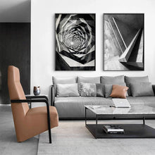 Load image into Gallery viewer, INSPIRA LIFESTYLES - Kolei Photo Series - ABSTRACT ART, ABSTRACT PHOTOGRAPHY, ARCHITECTURAL PHOTOGRAPHY, ART FOR WALLS, B&W PHOTO, BLACK & WHITE PHOTOGRAPHY, BUILDING PHOTOS, CANVAS, CANVAS ART, CANVAS PRINTS, MINIMALIST PHOTOGRAPHY, MODERN ARCHITECTURE PHOTOGRAPHY, MODERN ART, MODERN PHOTOGRAPHY, PHOTOGRAPHY, WALL ART