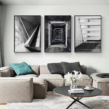 Load image into Gallery viewer, INSPIRA LIFESTYLES - Kolei Photo Series - ABSTRACT ART, ABSTRACT PHOTOGRAPHY, ARCHITECTURAL PHOTOGRAPHY, ART FOR WALLS, B&W PHOTO, BLACK & WHITE PHOTOGRAPHY, BUILDING PHOTOS, CANVAS, CANVAS ART, CANVAS PRINTS, MINIMALIST PHOTOGRAPHY, MODERN ARCHITECTURE PHOTOGRAPHY, MODERN ART, MODERN PHOTOGRAPHY, PHOTOGRAPHY, WALL ART