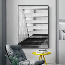 Load image into Gallery viewer, INSPIRA LIFESTYLES - Kolei Photo Series - ABSTRACT ART, ABSTRACT PHOTOGRAPHY, ARCHITECTURAL PHOTOGRAPHY, ART FOR WALLS, B&W PHOTO, BLACK & WHITE PHOTOGRAPHY, BUILDING PHOTOS, CANVAS, CANVAS ART, CANVAS PRINTS, MINIMALIST PHOTOGRAPHY, MODERN ARCHITECTURE PHOTOGRAPHY, MODERN ART, MODERN PHOTOGRAPHY, PHOTOGRAPHY, WALL ART