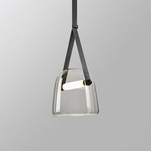 Load image into Gallery viewer, INSPIRA LIFESTYLES - Silas Belted LED Glass Pendant - CHANDELIER, DINING LIGHT, HANGING LIGHT, LIGHT, LIGHT FIXTURE, LIGHTING, LIVING ROOM LIGHT, PENDANT, PENDANT LIGHT