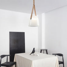 Load image into Gallery viewer, INSPIRA LIFESTYLES - Silas Belted LED Glass Pendant - CHANDELIER, DINING LIGHT, HANGING LIGHT, LIGHT, LIGHT FIXTURE, LIGHTING, LIVING ROOM LIGHT, PENDANT, PENDANT LIGHT