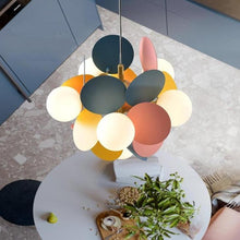 Load image into Gallery viewer, INSPIRA LIFESTYLES - Pop-art Molecular Chandelier - ART, CHANDELIER, COLORFUL, GLOBE LIGHT, LIGHT, LIGHTING, MODERN, PENDANT