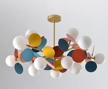Load image into Gallery viewer, INSPIRA LIFESTYLES - Pop-art Molecular Chandelier - ART, CHANDELIER, COLORFUL, GLOBE LIGHT, LIGHT, LIGHTING, MODERN, PENDANT