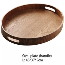 Load image into Gallery viewer, INSPIRA LIFESTYLES - Manchurian Ash Wood Trays - DECOR, DISHES, KITCHEN, ORGANISER, OVAL TRAY, PLATTER, RECTANGULAR TRAY, ROUND TRAY, SERVER, SERVING TRAY, TABLEWARE, TRAY, WOOD