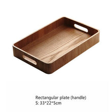 Load image into Gallery viewer, INSPIRA LIFESTYLES - Manchurian Ash Wood Trays - DECOR, DISHES, KITCHEN, ORGANISER, OVAL TRAY, PLATTER, RECTANGULAR TRAY, ROUND TRAY, SERVER, SERVING TRAY, TABLEWARE, TRAY, WOOD