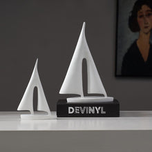 Load image into Gallery viewer, INSPIRA LIFESTYLES - Abstract Sailboat Sculpture - ACCESSORIES, ART, BLACK AND WHITE, DECOR, DECORATION, DECORATIVE, MODERN, SCULPTURE